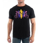 Cycling Club Embroidered Cotton Perfection Crew T-Shirt - Black XS