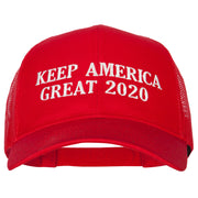 Keep America Great 2020 Letters Embroidered Solid Cotton Mesh Pro Cap