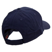 Bowling with Ball Logo Embroidered Low Profile Cap - Navy OSFM