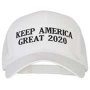 Keep America Great 2020 Letters Embroidered Solid Cotton Mesh Pro Cap