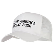 Keep America Great 2020 Letters Embroidered Solid Cotton Mesh Pro Cap