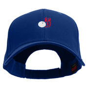 Bowling with Ball Logo Embroidered Low Profile Cap - Royal OSFM