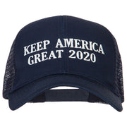 Keep America Great 2020 Letters Embroidered Solid Cotton Mesh Pro Cap