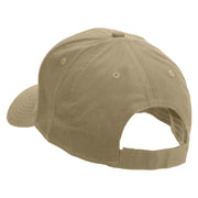 Bowling with Ball Logo Embroidered Low Profile Cap - Khaki OSFM