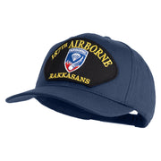 187th Airborne Rakkasans Patched Solid Cotton Twill Pro Style Cap - Navy OSFM