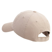 Chunky Embroidered Low Profile Washed Cap - Khaki OSFM