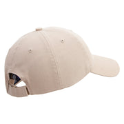 Chunky Embroidered Low Profile Washed Cap - Khaki OSFM