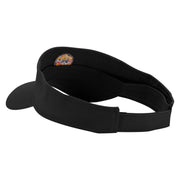 Poker Coin Embroidered Cotton Twill Sun Visor - Black OSFM