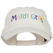 Mardi Gras Letters Embroidered Cotton Cap