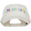 Mardi Gras Letters Embroidered Cotton Cap