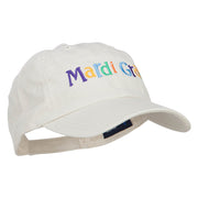 Mardi Gras Letters Embroidered Cotton Cap