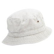 Humming Bird Icon Embroidered Washed Bucket Hats - Khaki M-L