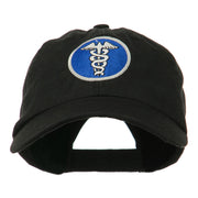 Caduceus Medicine Symbol Embroidered Cap