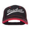 Baseball Embroidered Cotton Structured Cap