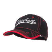 Baseball Embroidered Cotton Structured Cap