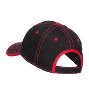 Baseball Embroidered Cotton Structured Cap