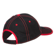 Baseball Embroidered Cotton Structured Cap