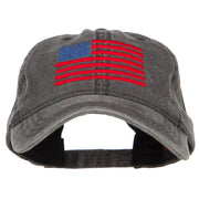 Line USA Flag Embroidered Washed Cap