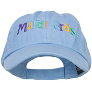 Mardi Gras Letters Embroidered Cotton Cap