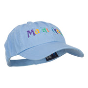 Mardi Gras Letters Embroidered Cotton Cap