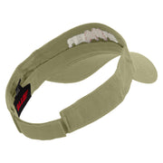 Joystick Gamer Embroidered Cotton Twill Sun Visor - Khaki OSFM