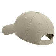 Chunky Embroidered Low Profile Washed Cap - Stone OSFM