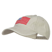 Line USA Flag Embroidered Washed Cap