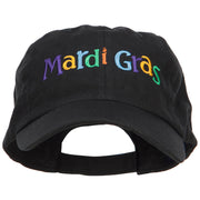 Mardi Gras Letters Embroidered Cotton Cap