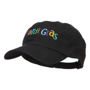 Mardi Gras Letters Embroidered Cotton Cap