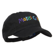 Mardi Gras Letters Embroidered Cotton Cap