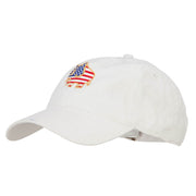 Elephant USA Flag Embroidered Washed Buckle Cap