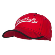 Baseball Embroidered Cotton Structured Cap