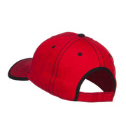 Baseball Embroidered Cotton Structured Cap