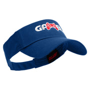 Joystick Gamer Embroidered Cotton Twill Sun Visor - Royal OSFM