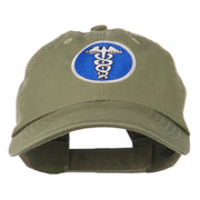 Caduceus Medicine Symbol Embroidered Cap