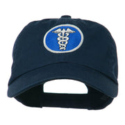 Caduceus Medicine Symbol Embroidered Cap