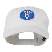 Caduceus Medicine Symbol Embroidered Cap