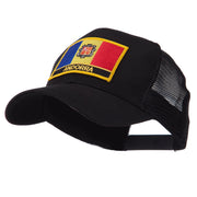 Europe Flag Letter Patched Mesh Cap