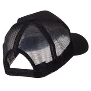 Europe Flag Letter Patched Mesh Cap