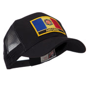 Europe Flag Letter Patched Mesh Cap