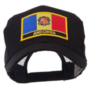 Europe Flag Letter Patched Mesh Cap