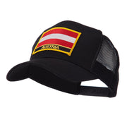 Europe Flag Letter Patched Mesh Cap