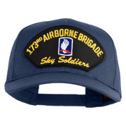 173rd Airborne Brigade Sky Soldier Patched Solid Cotton Twill Pro Style Cap - Navy OSFM