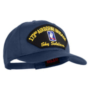 173rd Airborne Brigade Sky Soldier Patched Solid Cotton Twill Pro Style Cap - Navy OSFM
