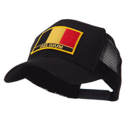 Europe Flag Letter Patched Mesh Cap