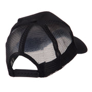 Europe Flag Letter Patched Mesh Cap