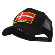 Europe Flag Letter Patched Mesh Cap