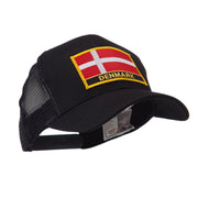 Europe Flag Letter Patched Mesh Cap