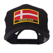 Europe Flag Letter Patched Mesh Cap