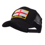 Europe Flag Letter Patched Mesh Cap